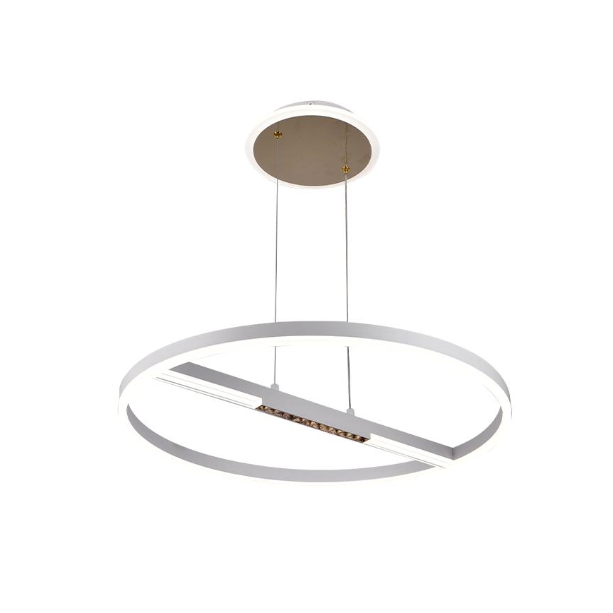 LED ljusreglerad ljuskrona på textilsladd LED/75W/230V 3000-6500K + fjärrkontroll
