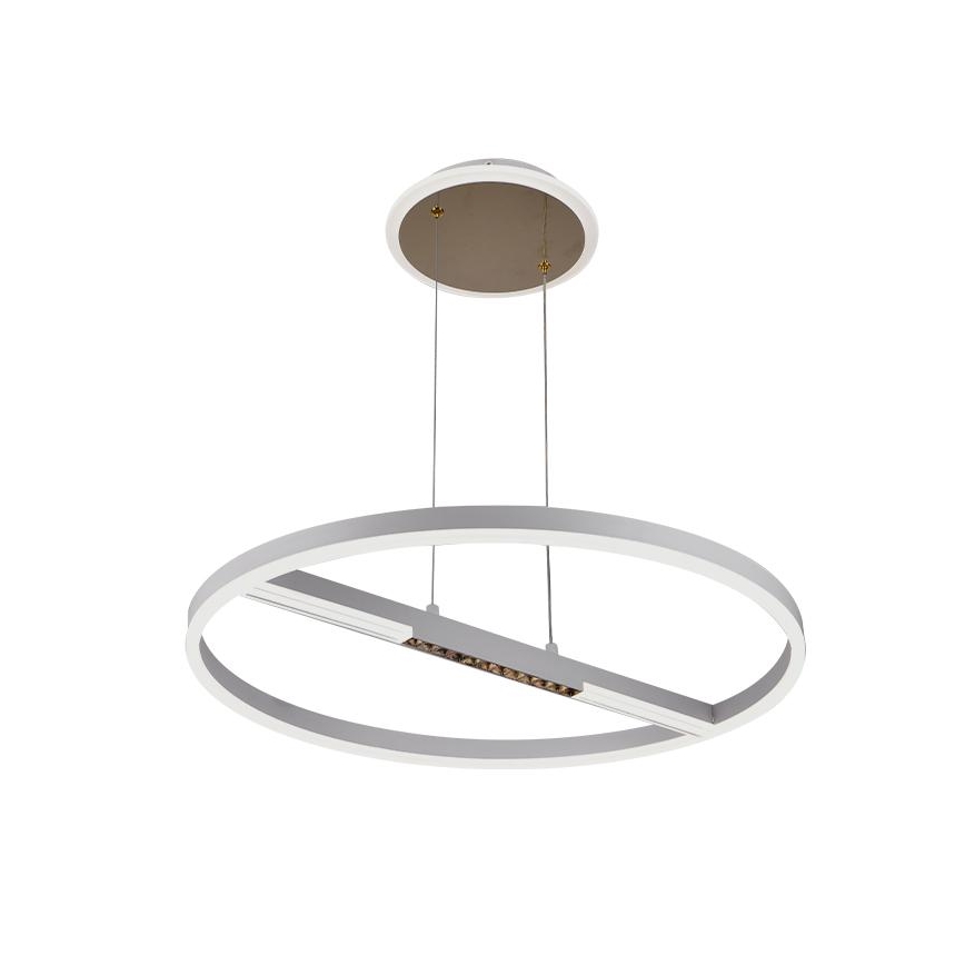 LED ljusreglerad ljuskrona på textilsladd LED/75W/230V 3000-6500K + fjärrkontroll