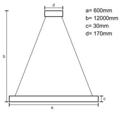 LED ljusreglerad ljuskrona på textilsladd LED/75W/230V 3000-6500K + fjärrkontroll