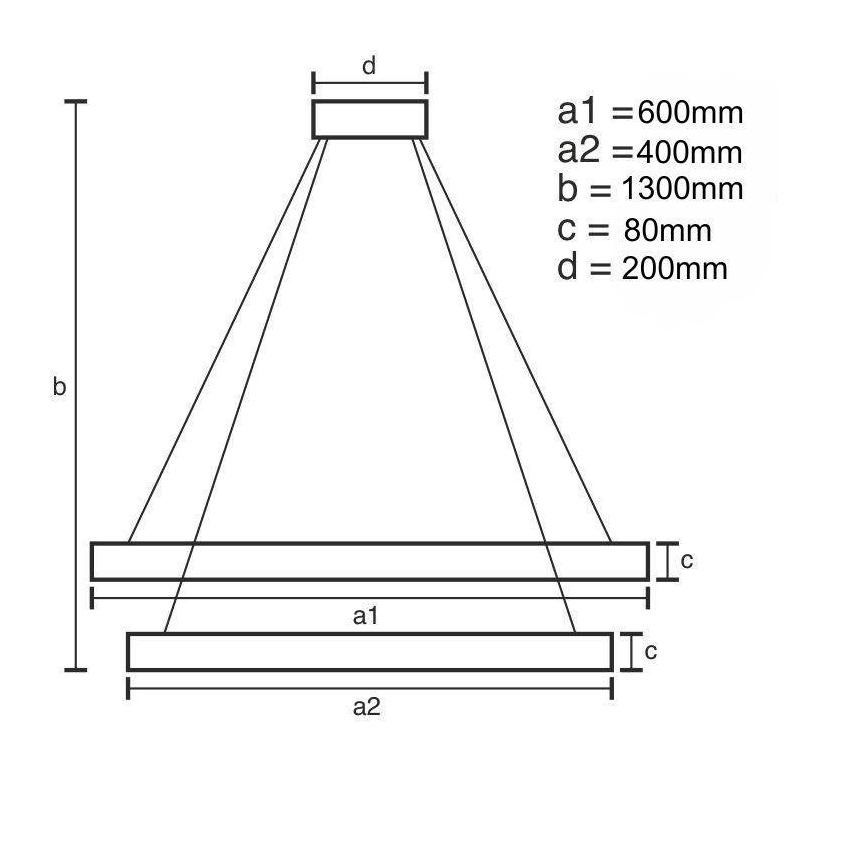 LED ljusreglerad ljuskrona på textilsladd LED/80W/230V 3000-6500K + fjärrkontroll