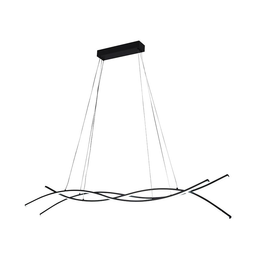 LED ljusreglerad ljuskrona på textilsladd LED/80W/230V 3000-6500K + fjärrkontroll