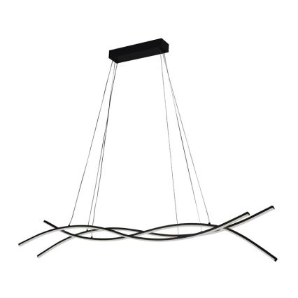 LED ljusreglerad ljuskrona på textilsladd LED/80W/230V 3000-6500K + fjärrkontroll