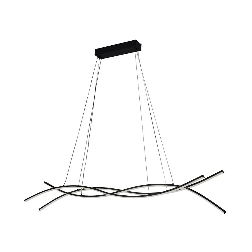 LED ljusreglerad ljuskrona på textilsladd LED/80W/230V 3000-6500K + fjärrkontroll