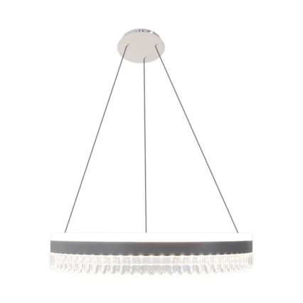 LED Ljusreglerad kristall ljuskrona på snöre LED/80W/230V 3000-6500K vit + fjärrkontroll