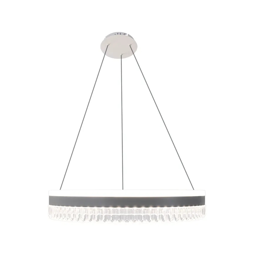 LED Ljusreglerad kristall ljuskrona på snöre LED/80W/230V 3000-6500K vit + fjärrkontroll