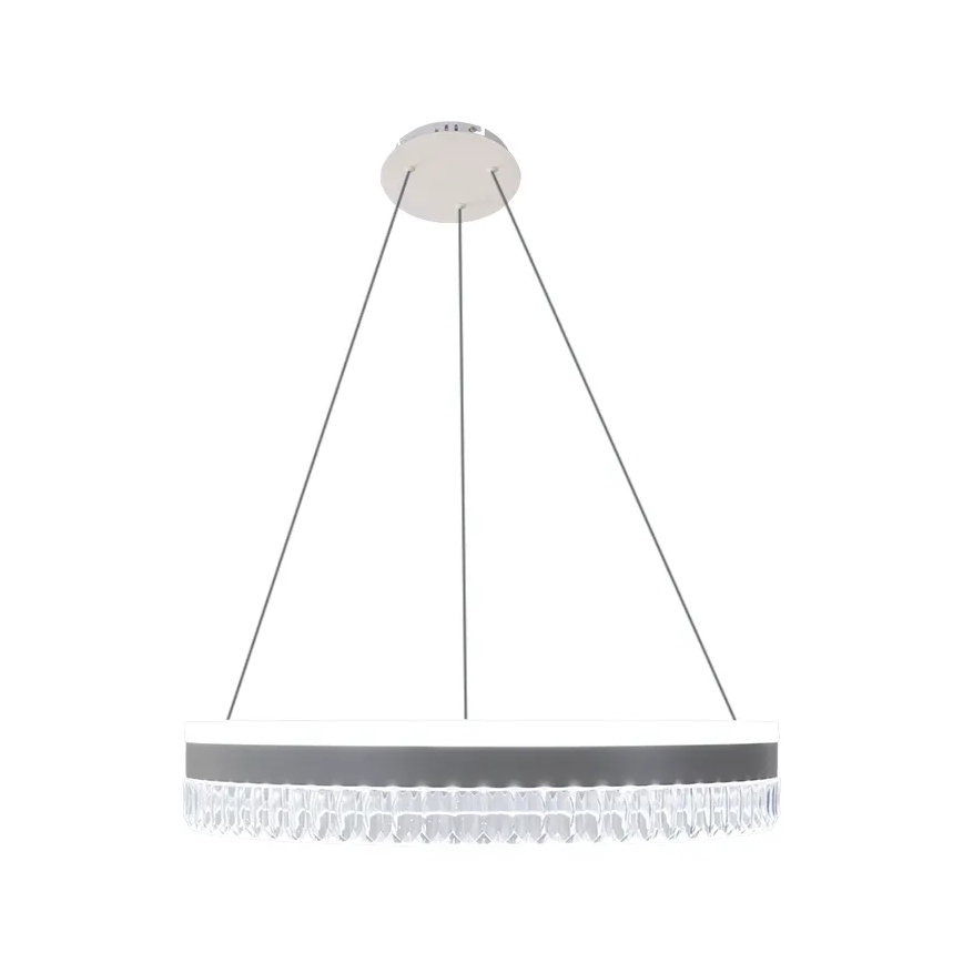 LED Ljusreglerad kristall ljuskrona på snöre LED/80W/230V 3000-6500K vit + fjärrkontroll