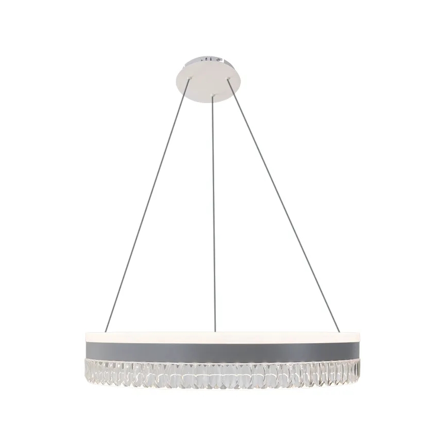 LED Ljusreglerad kristall ljuskrona på snöre LED/80W/230V 3000-6500K vit + fjärrkontroll