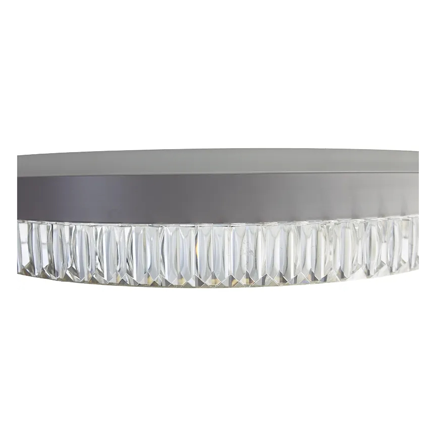 LED Ljusreglerad kristall ljuskrona på snöre LED/80W/230V 3000-6500K vit + fjärrkontroll