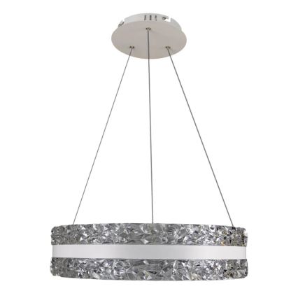LED Ljusreglerad kristall ljuskrona på snöre LED/80W/230V 3000-6500K vit + fjärrkontroll