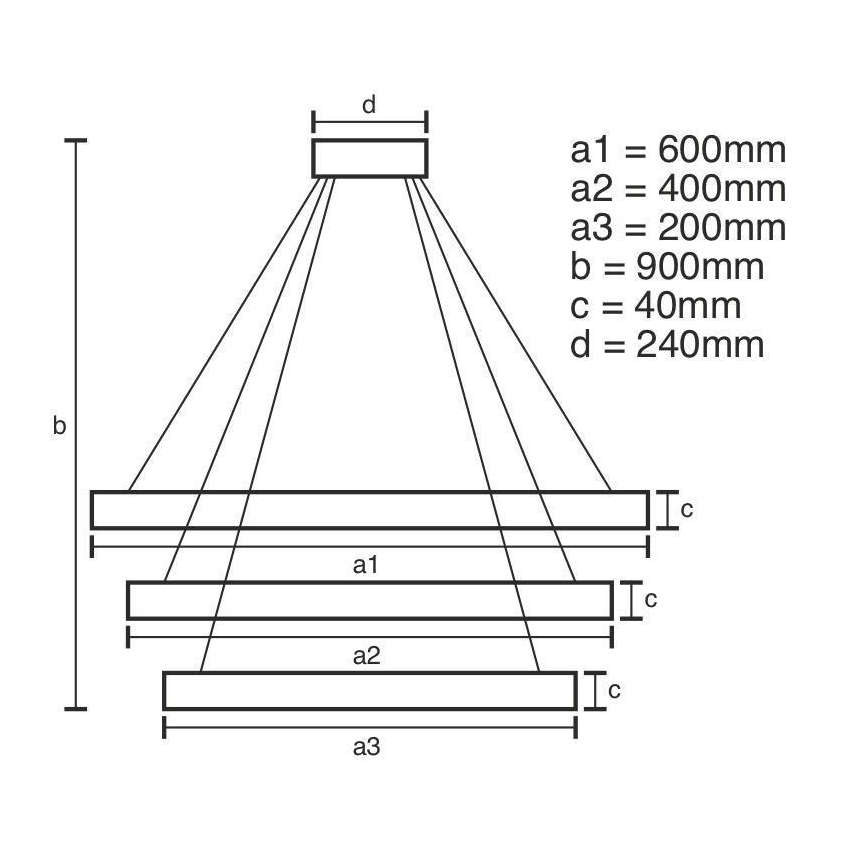 LED ljusreglerad ljuskrona på textilsladd LED/85W/230V 3000-6500K + fjärrkontroll