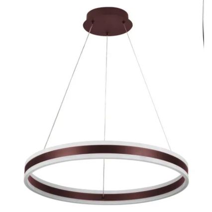 LED ljusreglerad ljuskrona på textilsladd LED/85W/230V 3000-6500K diameter 60 cm + fjärrkontroll