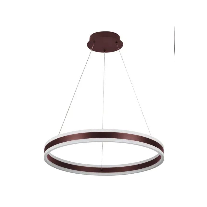 LED ljusreglerad ljuskrona på textilsladd LED/85W/230V 3000-6500K diameter 60 cm + fjärrkontroll