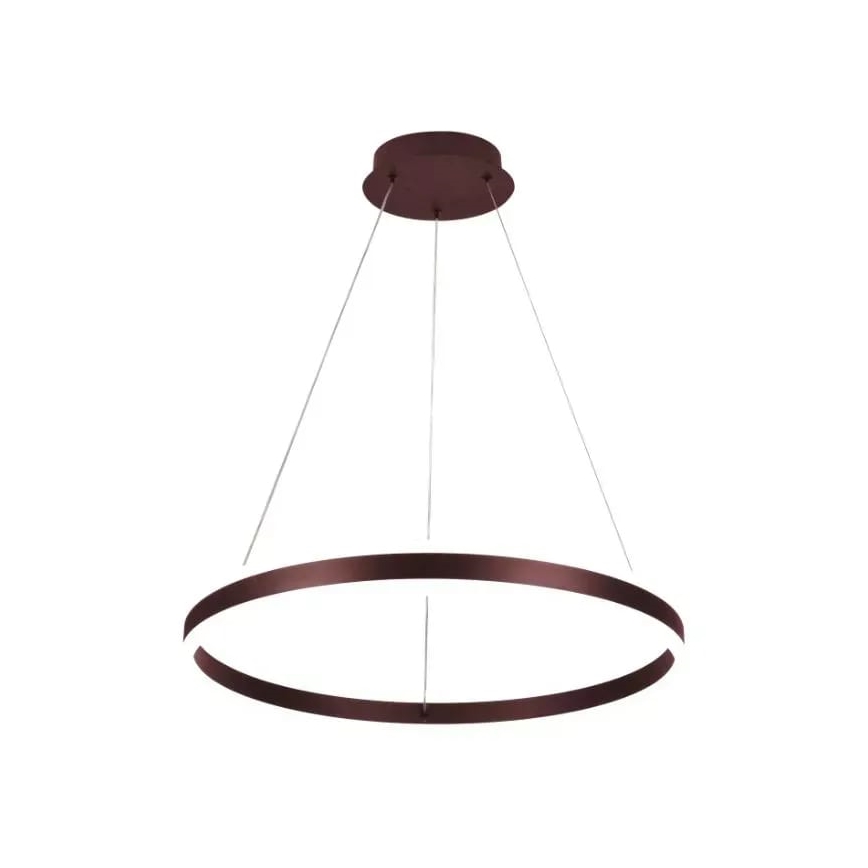 LED ljusreglerad ljuskrona på textilsladd LED/85W/230V 3000-6500K diameter 60 cm + fjärrkontroll
