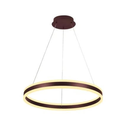LED ljusreglerad ljuskrona på textilsladd LED/85W/230V 3000-6500K diameter 60 cm + fjärrkontroll