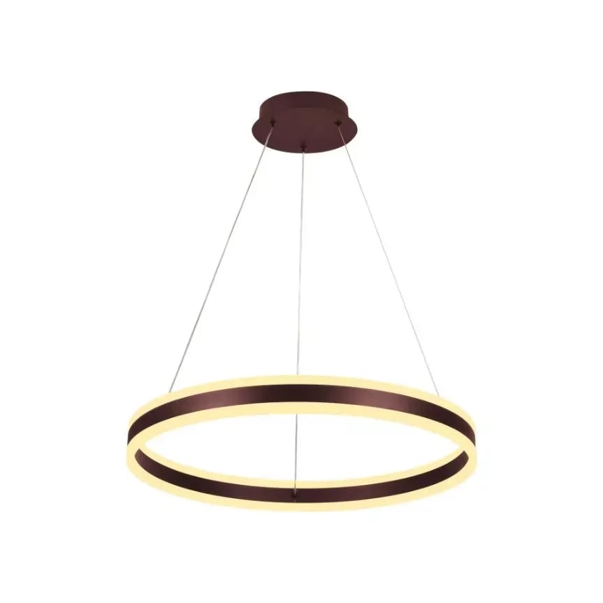 LED ljusreglerad ljuskrona på textilsladd LED/85W/230V 3000-6500K diameter 60 cm + fjärrkontroll