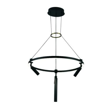LED ljusreglerad ljuskrona på textilsladd LED/85W/230V 3000-6500K + fjärrkontroll