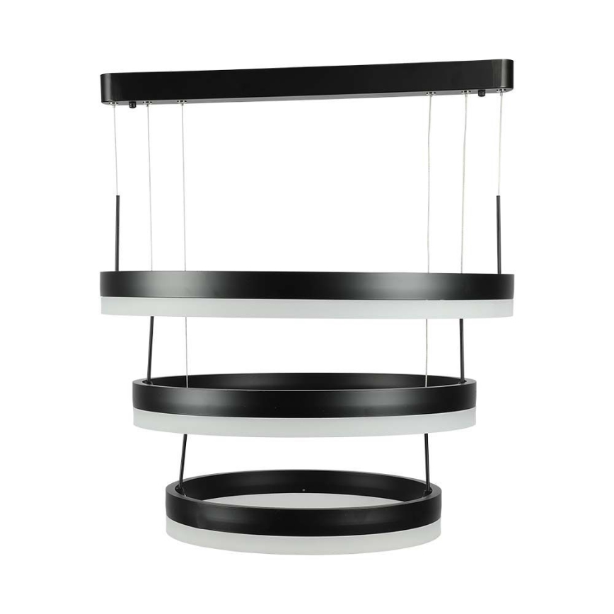 LED ljusreglerad ljuskrona på textilsladd LED/86W/230V 3000K svart