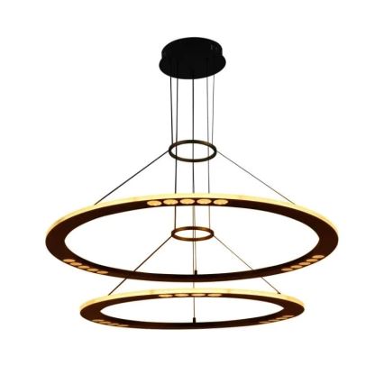 LED ljusreglerad ljuskrona på textilsladd LED/90W/230V 3000-6500K + fjärrkontroll