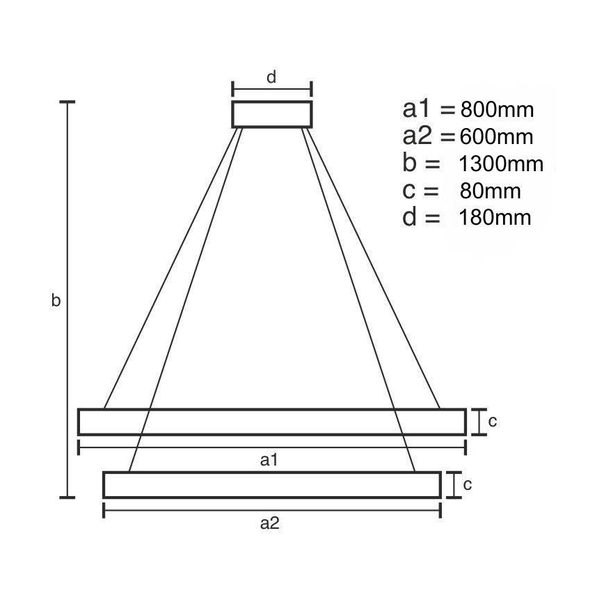 LED Ljusreglerad kristall ljuskrona på snöre LED/90W/230V 3000-6500K guld/krom + fjärrkontroll