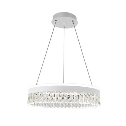 LED Ljusreglerad kristall ljuskrona på snöre LED/90W/230V 3000-6500K vit + fjärrkontroll