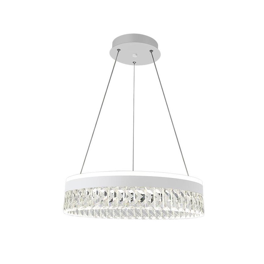 LED Ljusreglerad kristall ljuskrona på snöre LED/90W/230V 3000-6500K vit + fjärrkontroll