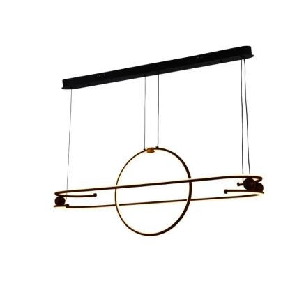 LED ljusreglerad ljuskrona på textilsladd LED/95W/230V 3000-6500K + fjärrkontroll
