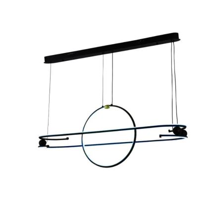 LED ljusreglerad ljuskrona på textilsladd LED/95W/230V 3000-6500K + fjärrkontroll