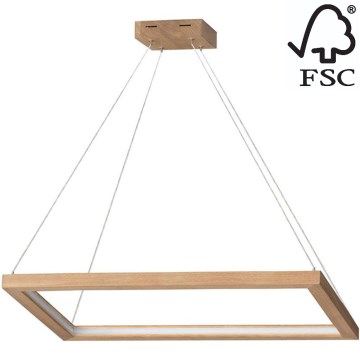 LED ljusreglerad ljuskrona på textilsladd LEGNO LED/31,5W/230V ek – FSC certifierade