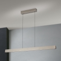 LED ljusreglerad ljuskrona på textilsladd TARA LED/44W/230V 2700/3800/4500/5700K matt krom