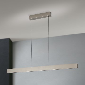 LED ljusreglerad ljuskrona på textilsladd TARA LED/44W/230V 2700/3800/4500/5700K matt krom