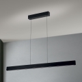 LED ljusreglerad ljuskrona på textilsladd TARA LED/44W/230V 2700/3800/4500/5700K svart