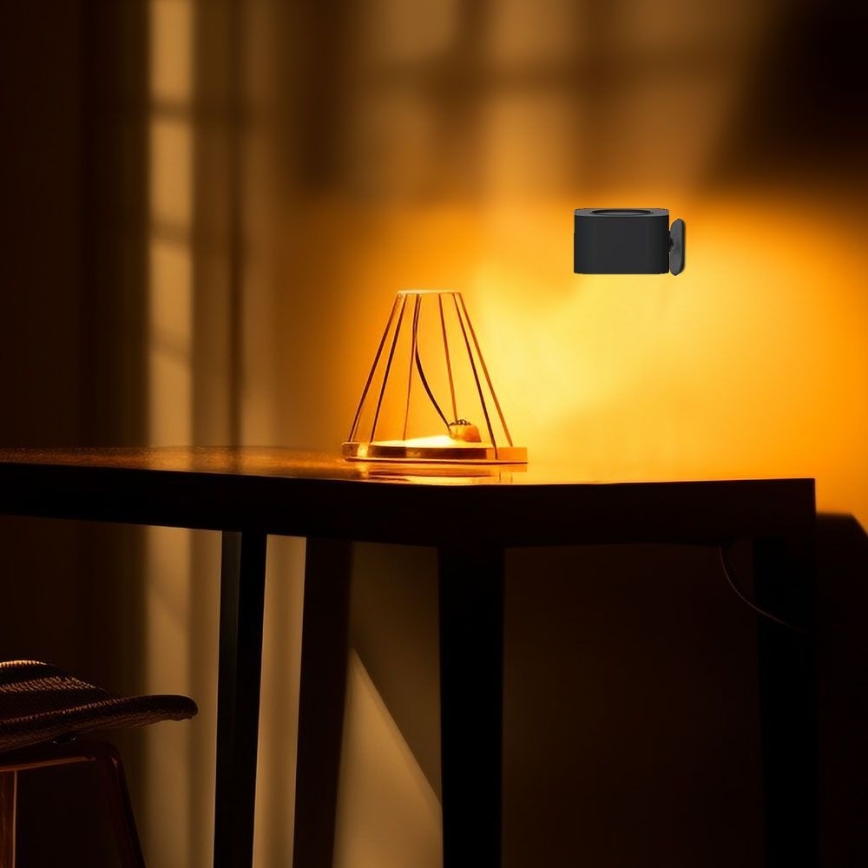 LED Ljusreglerad magnetic rechargeable bordslampa 04.01.2001 LED/3W/5V 3000-6000K 1800 mAh svart
