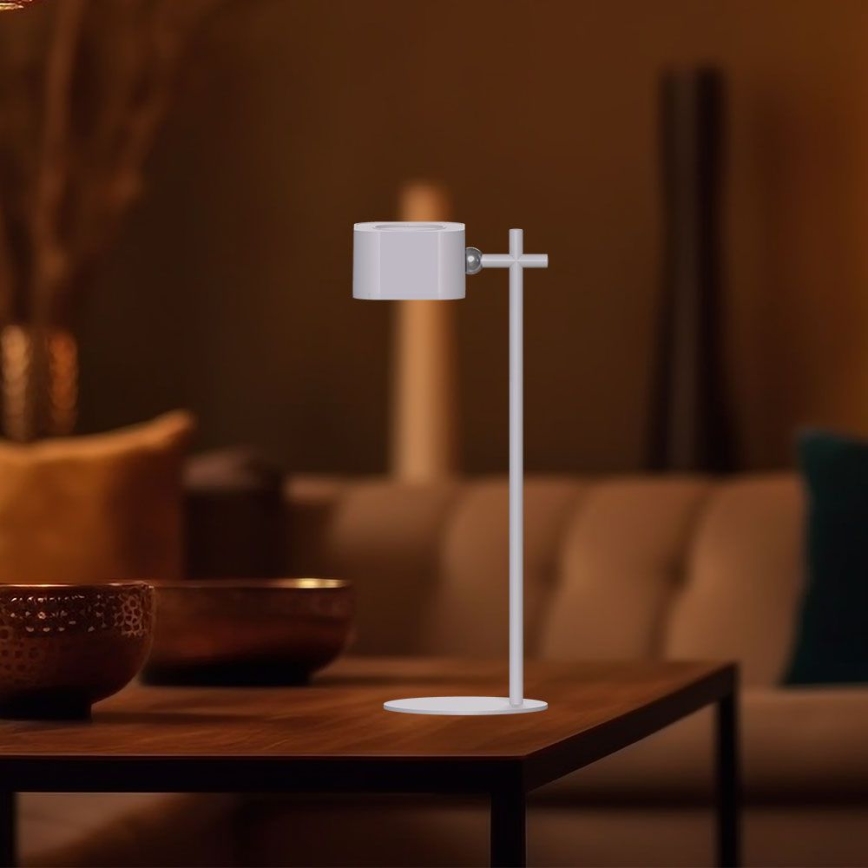 LED Ljusreglerad magnetic rechargeable bordslampa 04.01.2001 LED/3W/5V 3000-6000K 1800 mAh vit