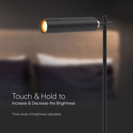 LED Ljusreglerad magnetic rechargeable bordslampa 03.01.2001 LED/3W/5V 4000K 1500 mAh svart