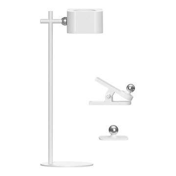 LED Ljusreglerad magnetic rechargeable bordslampa 04.01.2001 LED/3W/5V 3000-6000K 1800 mAh vit