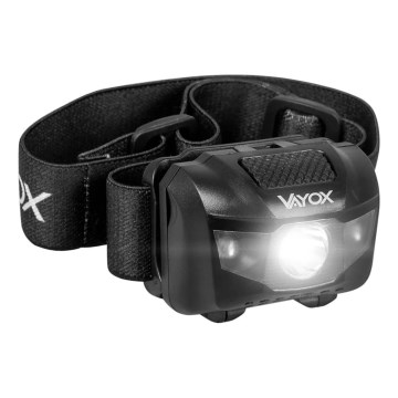 LED Ljusreglerad pannlampa 3xLED/3xAAA IPX4 100 glansig