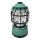 LED Ljusreglerad portable camping lampa 3xLED/3W/3xAA IPX4 grön