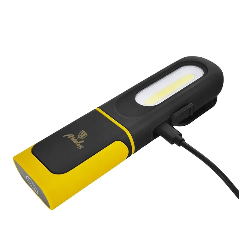 LED Ljusreglerad rechargeable fungerar flashlight LED/8W/5V IP44 420 lm 1200 mAh