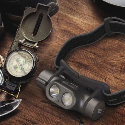 LED Ljusreglerad rechargeable headlamp GP XPLOR PHR19 LED/1x18650/5V IPX8