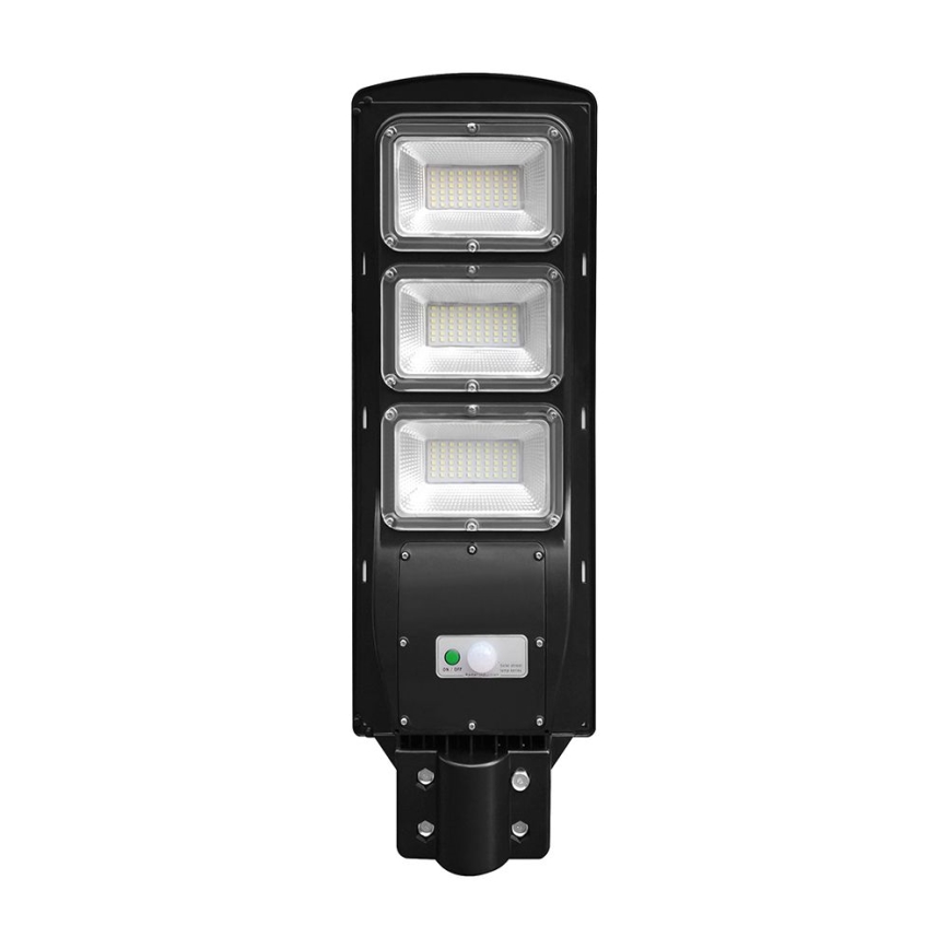 LED Dimmerbar gatulampor med solceller med rörelse- och skymningsgivare LED/12W/3,2V 6000K IP65 10000 mAh svart + fjärrkontroll