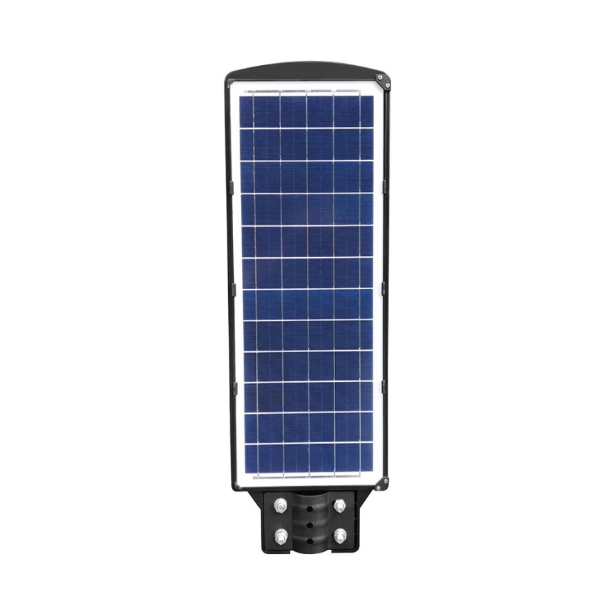 LED Dimmerbar gatulampor med solceller med rörelse- och skymningsgivare LED/12W/3,2V 6000K IP65 10000 mAh svart + fjärrkontroll