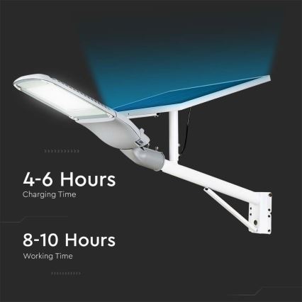LED Ljusreglerad solcell gata lampa SAMSUNG CHIP LED/50W/6,4V 6000K IP65 + fjärrkontroll