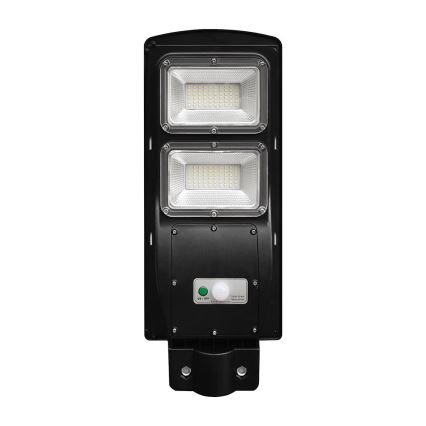 LED Dimmerbar gatulampor med solceller med rörelse- och skymningsgivare LED/8W/3,2V 6000K IP65 9000 mAh svart + fjärrkontroll