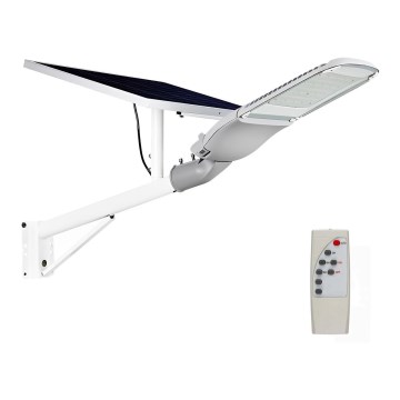 LED Ljusreglerad solcell gata lampa SAMSUNG CHIP LED/50W/6,4V 4000K IP65 + fjärrkontroll