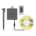 LED Ljusreglerad solcell list LED/1,2W/3,7V 3000K IP67 5m + fjärrkontroll