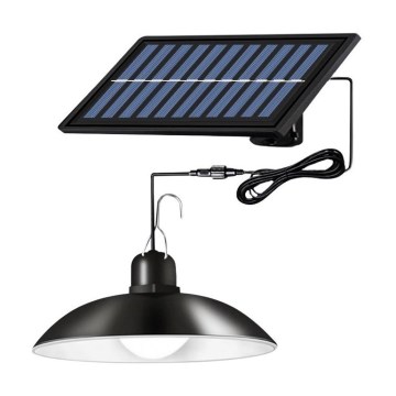 LED Ljusreglerad solcell ljuskrona på snöre LED/1,8W/3,7V IP44 6500K 800 mAh + fjärrkontroll