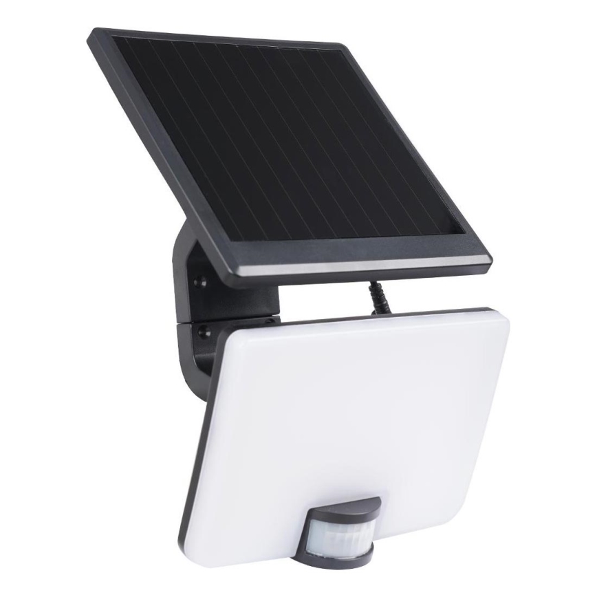LED Ljusreglerad solcell strålkastare med rörelsedetektor LED/10W/3000 mAh 4000K IP54