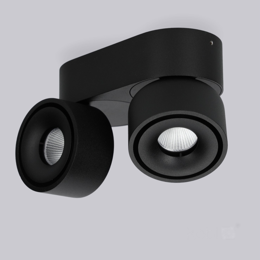 LED ljusreglerad spotlight LAHTI MINI 2xLED/9W/230V 3000K CRI 90 svart