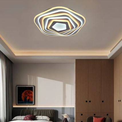 LED ljusreglerad taklampa LED/125W/230V 3000-6500K + fjärrkontroll