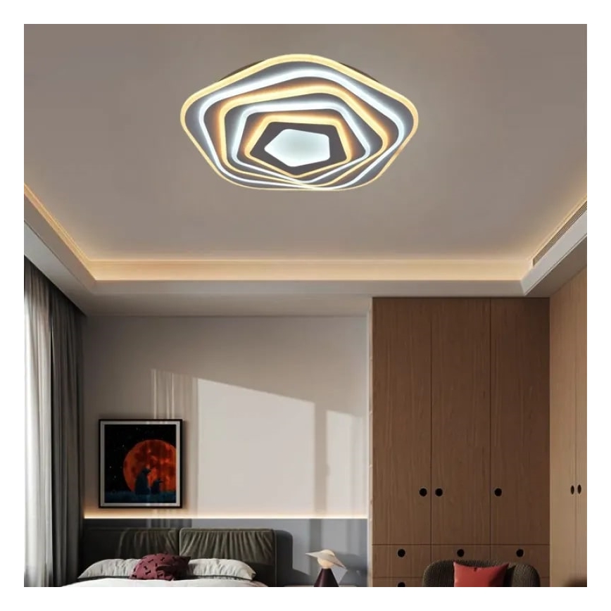 LED ljusreglerad taklampa LED/125W/230V 3000-6500K + fjärrkontroll